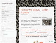 Tablet Screenshot of pampermebeauty.co.uk